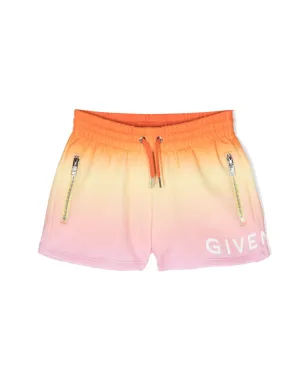Givenchy Kids ロゴプリント ドローストリングショーツ - サムネイル1