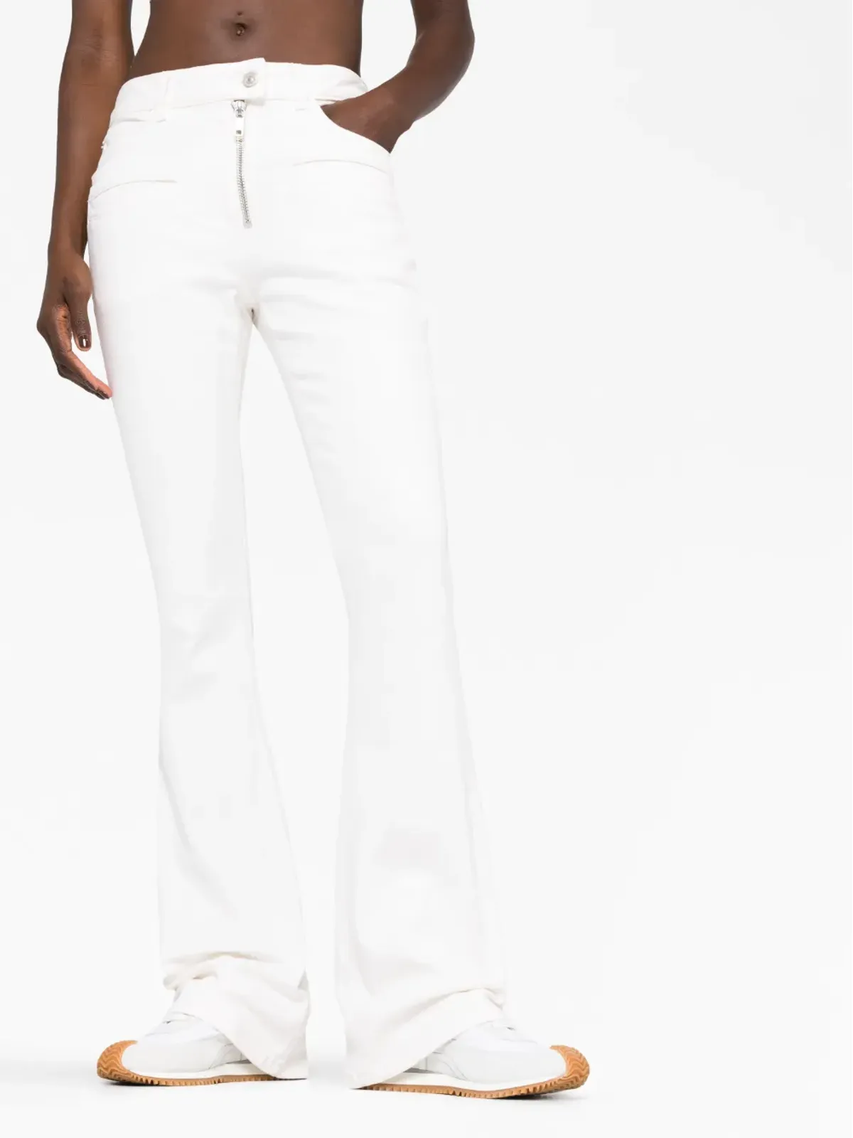 Courrèges ローライズ ブーツカットジーンズ - 画像5