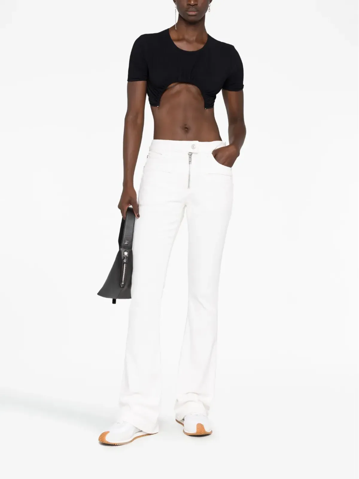 Courrèges ローライズ ブーツカットジーンズ - 画像2