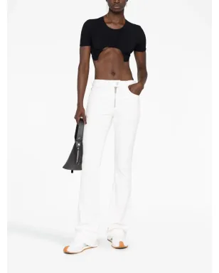 Courrèges ローライズ ブーツカットジーンズ - サムネイル2