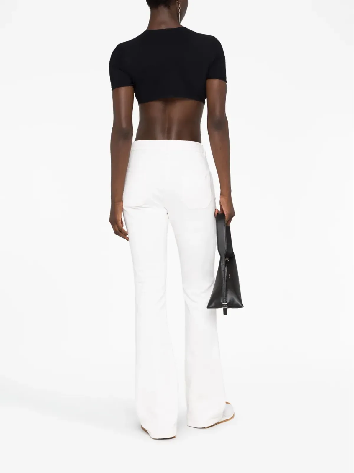 Courrèges ローライズ ブーツカットジーンズ - 画像4