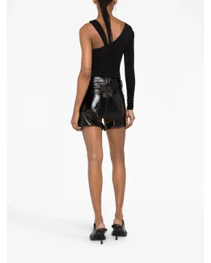 Courrèges チャップス ヴィニール風ミニスカート - サムネイル4