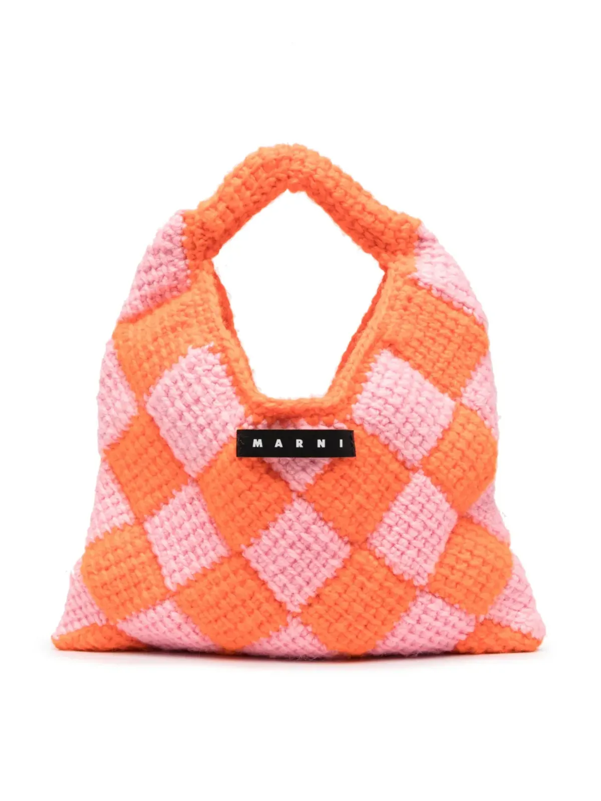 Marni Kids 小型マーケットダイヤモンド クロシェ バッグ - 画像1