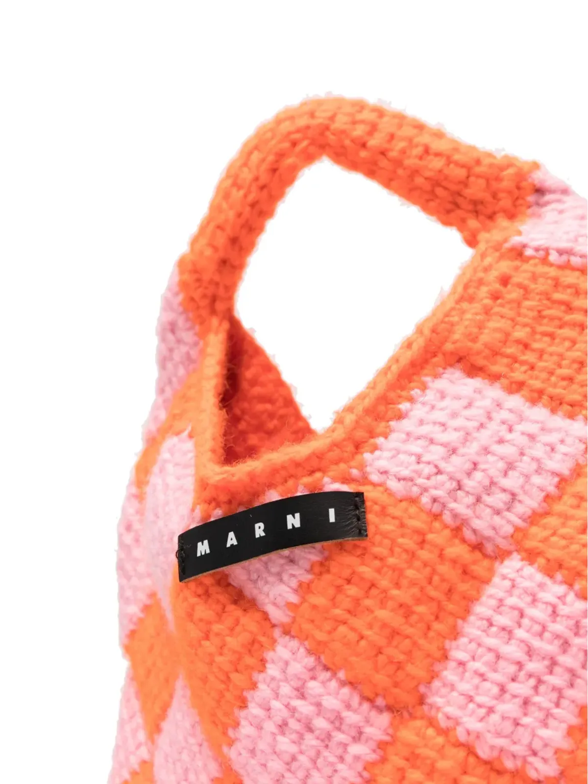 Marni Kids 小型マーケットダイヤモンド クロシェ バッグ - 画像2
