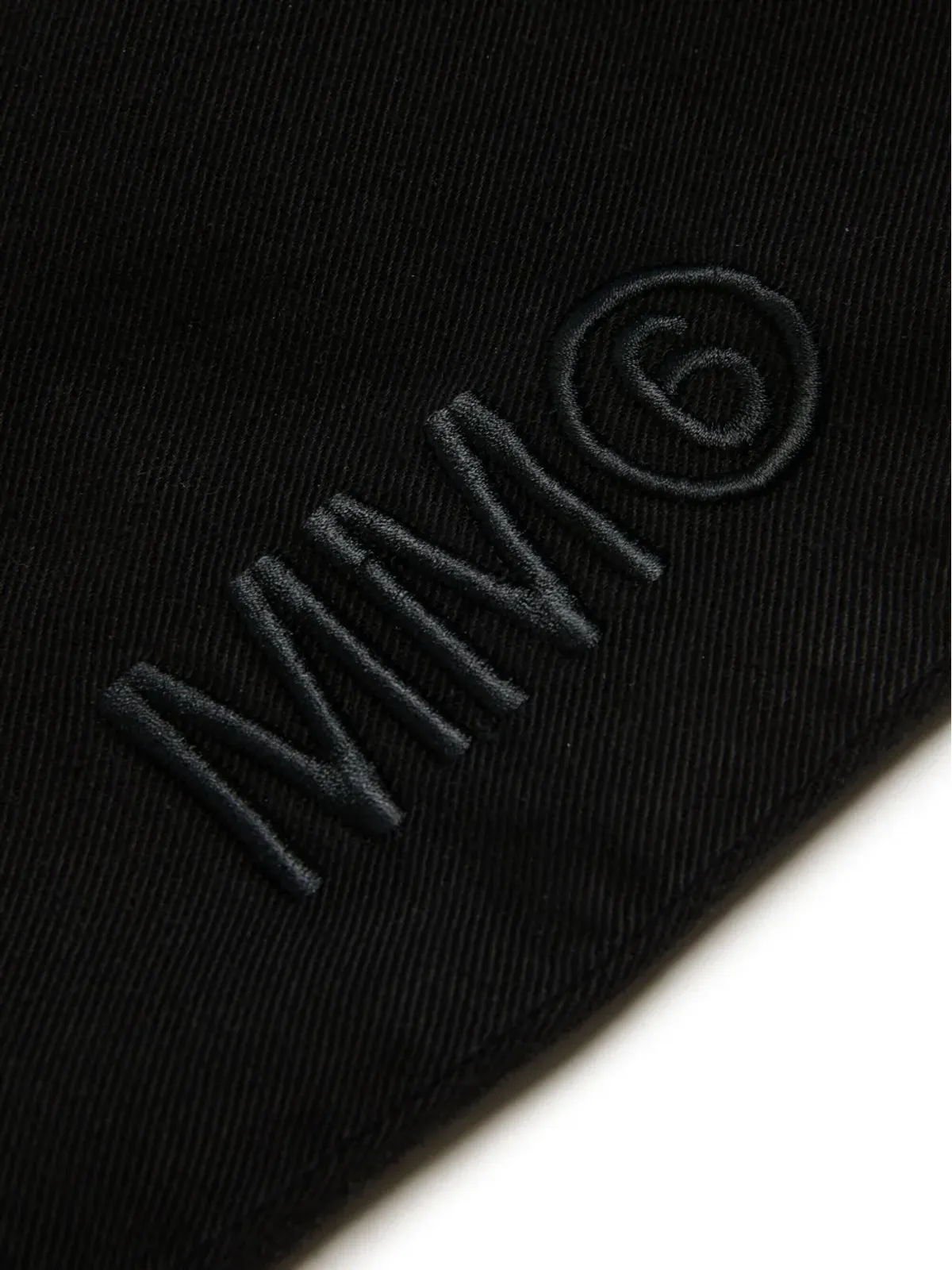 MM6 Maison Margiela Kids ロゴ刺繍ボタンフライジーンズ - 画像3