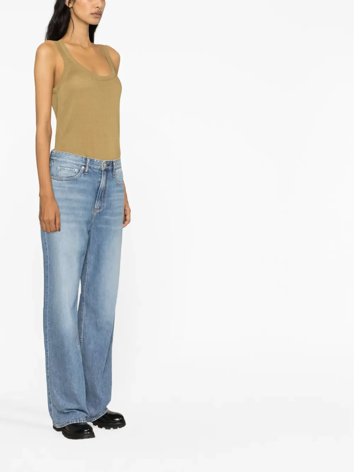 rag & bone ストレートレッグデニムパンツ - 画像4