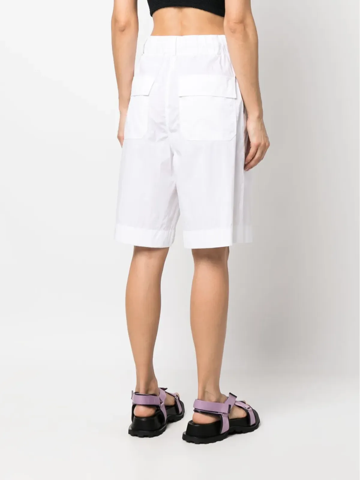 Moncler knee-length drawstring shorts - White - 画像4