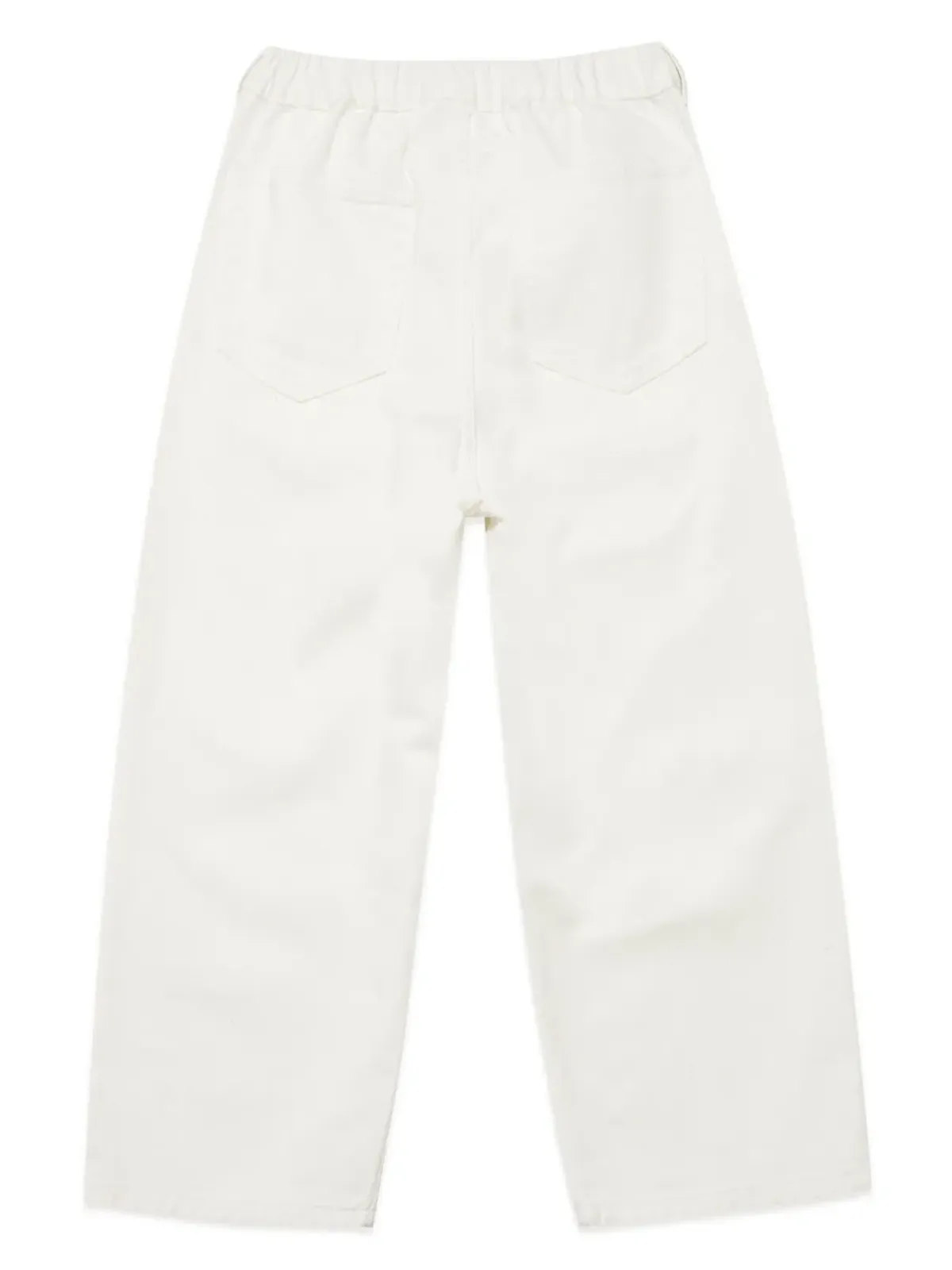MM6 Maison Margiela Kids ウエストゴム入りワイドデニムパンツ - 画像2