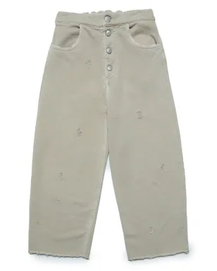 MM6 Maison Margiela Kids ディストレス加工のワイドレッグジーンズ - サムネイル1
