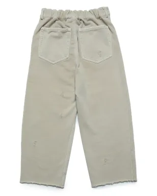 MM6 Maison Margiela Kids ディストレス加工のワイドレッグジーンズ - サムネイル2