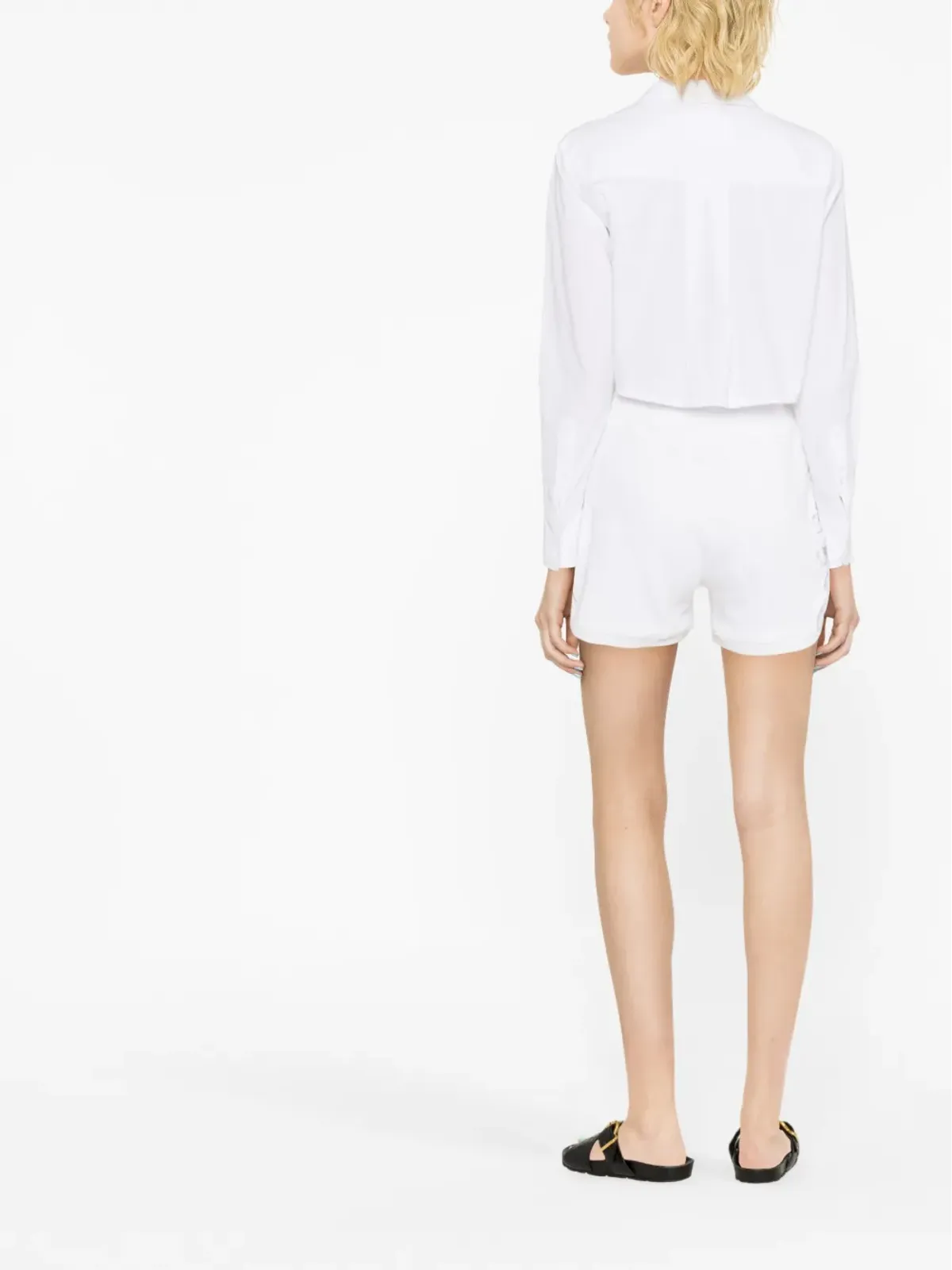 Ermanno Scervino レーストリム ハイウエストショーツ - 画像3