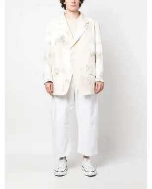 Yohji Yamamoto アブストラクトプリントジャケット - Neutrals - サムネイル2