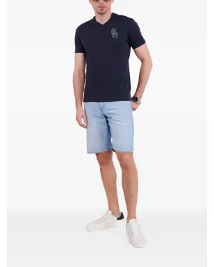 Armani Exchange ロゴパッチ デニムショーツ - サムネイル2
