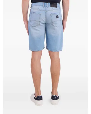 Armani Exchange ロゴパッチ デニムショーツ - サムネイル3