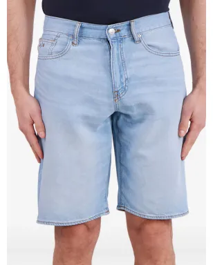 Armani Exchange ロゴパッチ デニムショーツ - サムネイル4
