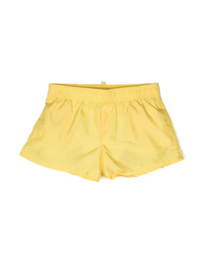 DSQUARED2 KIDS DSQUARED2 KIDS 背面アイコンプリント スイムショーツ - イエローの商品画像
