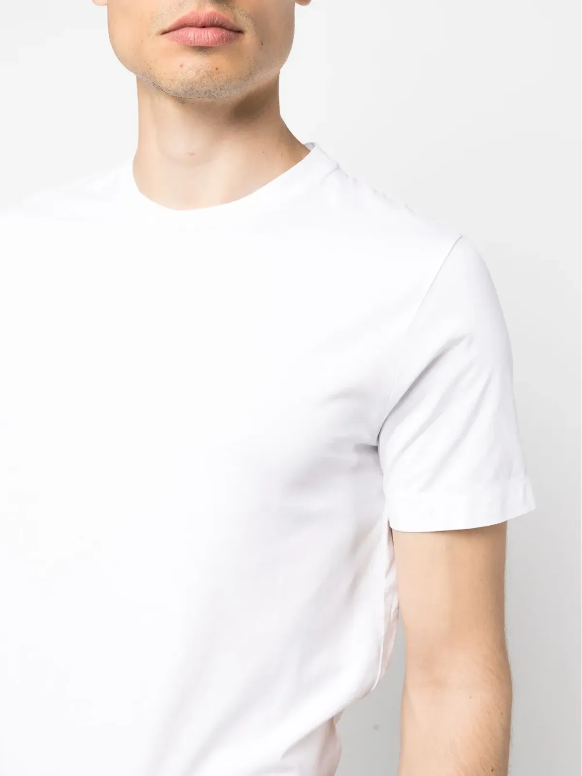 Finamore 1925 Napoli クルーネック コットン Tシャツ - 画像5