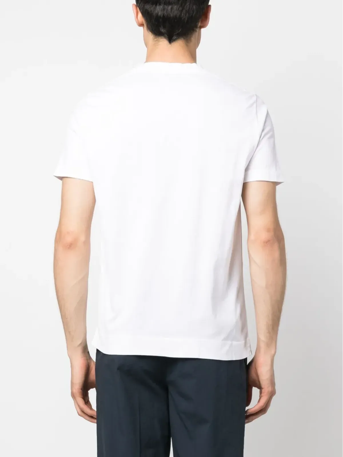 Finamore 1925 Napoli クルーネック コットン Tシャツ - 画像4