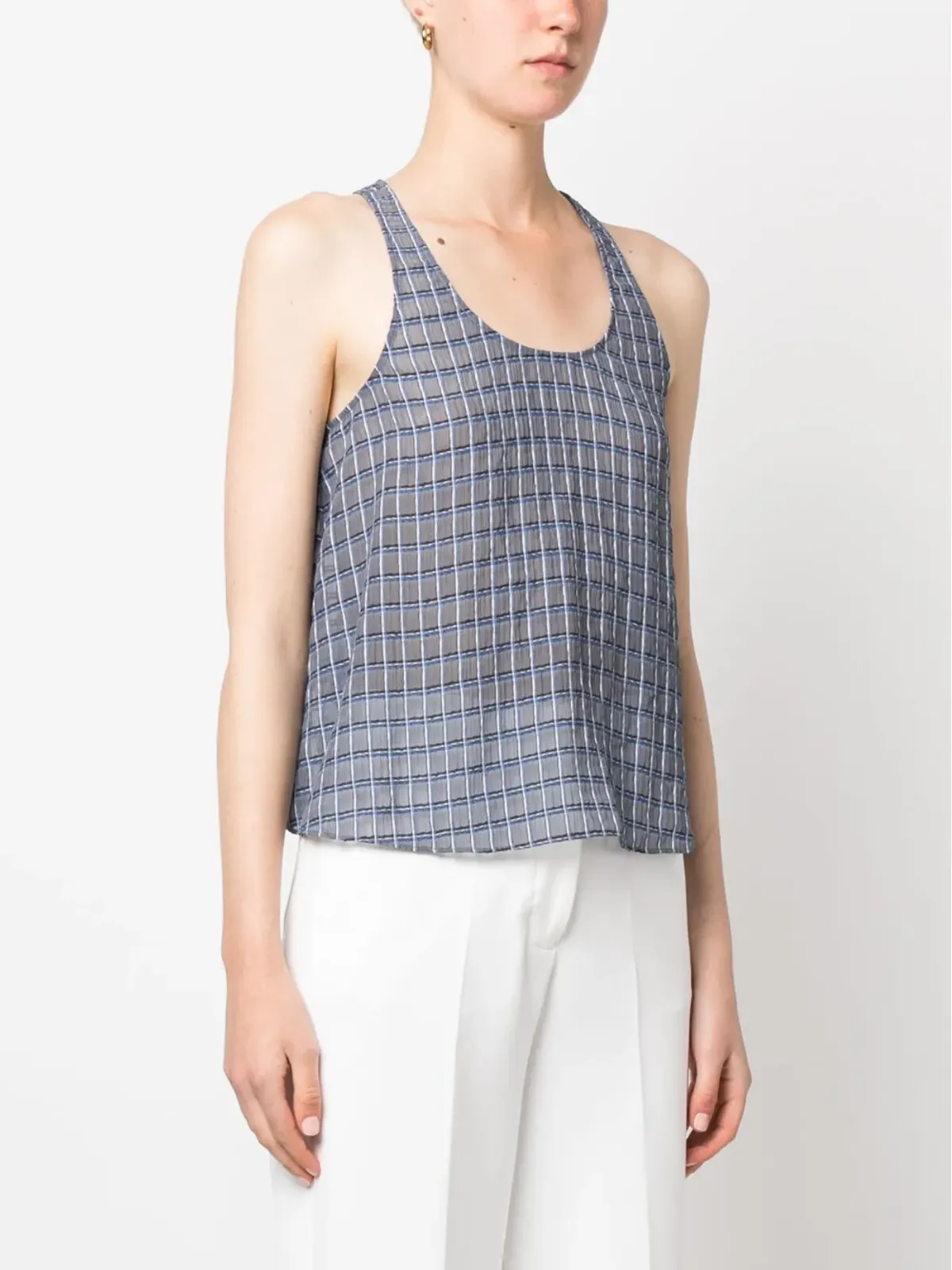 Emporio Armani レーサーバック タンクトップ（グレー） - 画像3