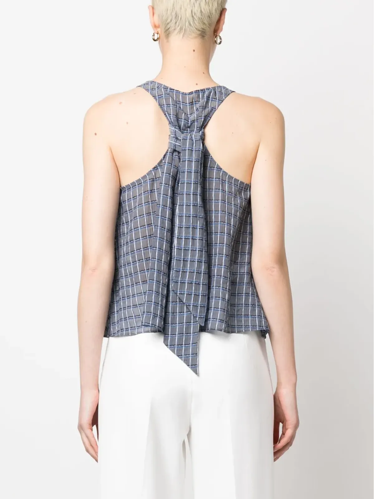 Emporio Armani レーサーバック タンクトップ（グレー） - 画像4