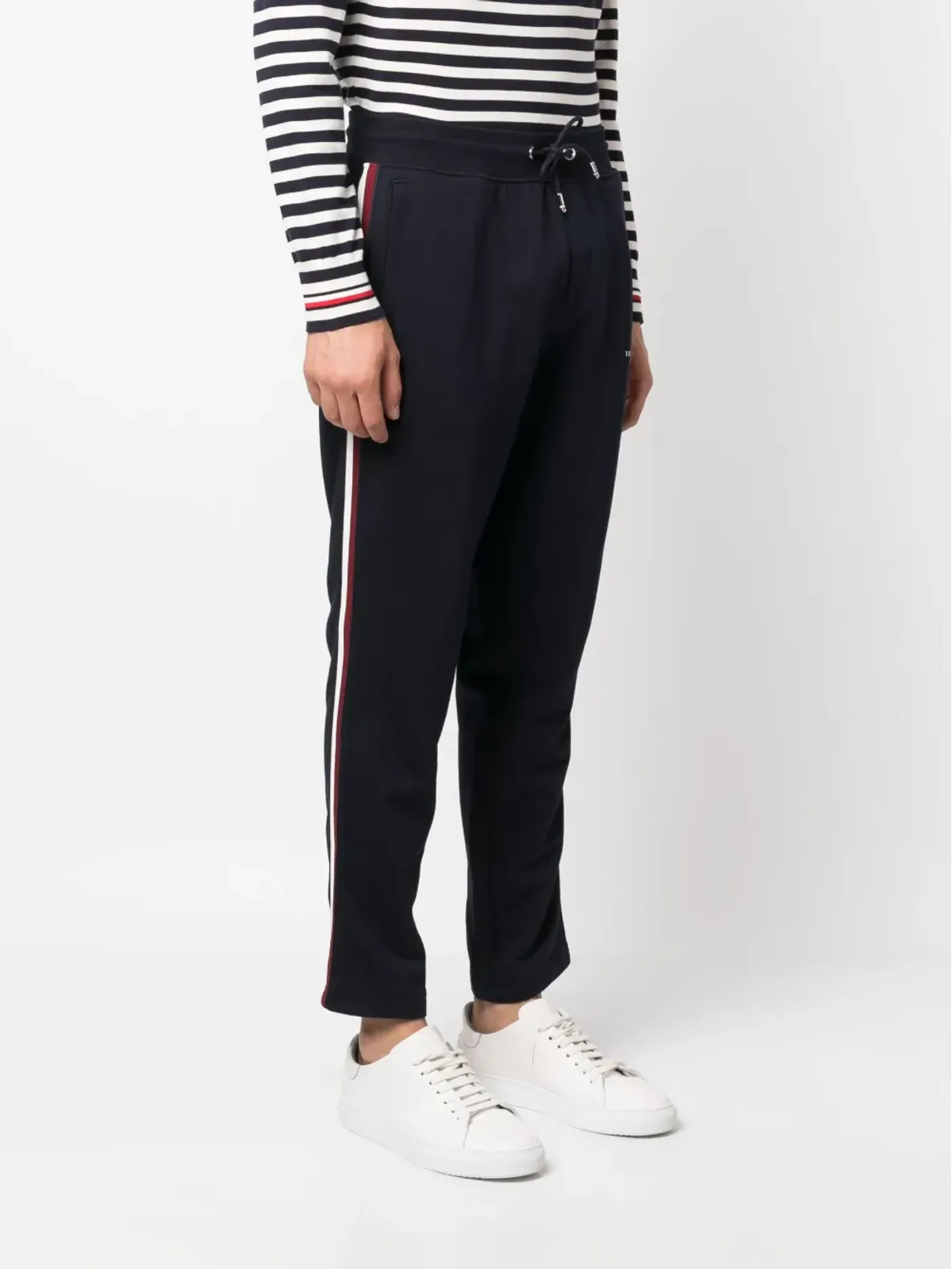 Tommy Hilfiger ロゴプリント コットン トラックパンツ - ブルー - 画像3