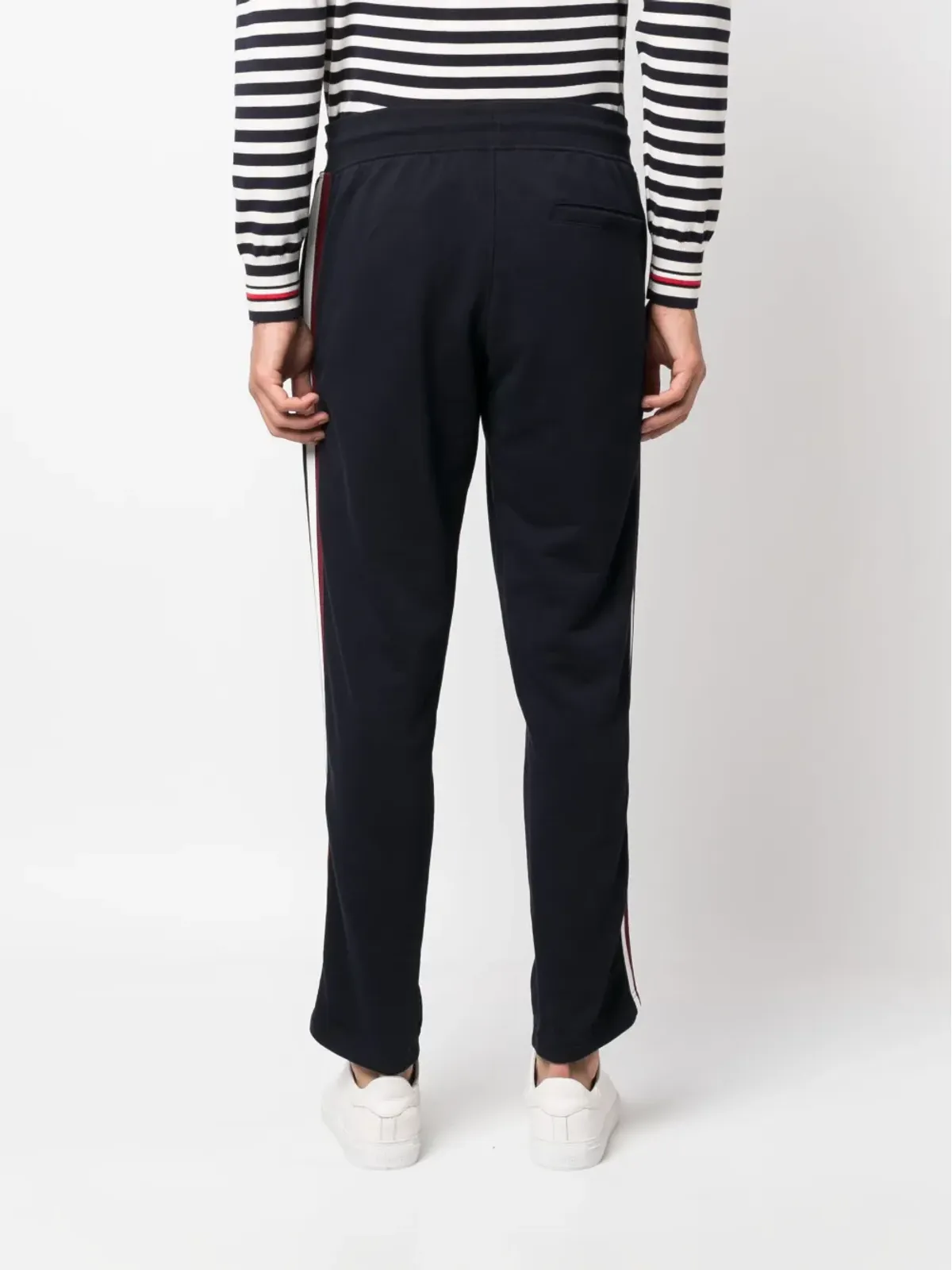 Tommy Hilfiger ロゴプリント コットン トラックパンツ - ブルー - 画像4