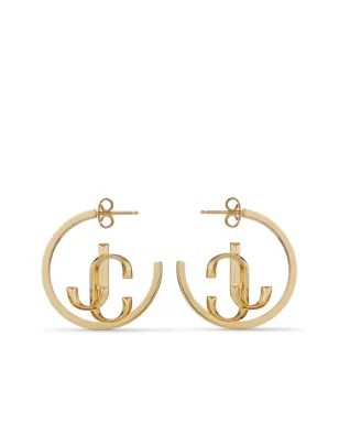 Jimmy Choo ロゴ入りフープイヤリング - サムネイル1
