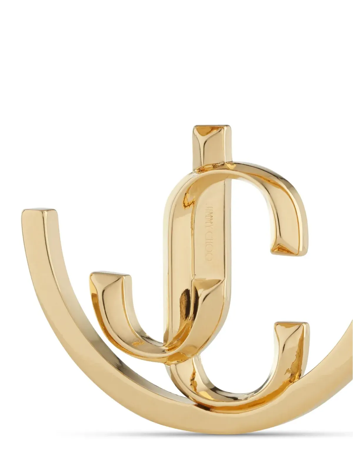Jimmy Choo ロゴ入りフープイヤリング - 画像4