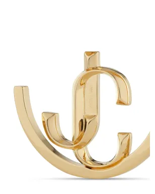 Jimmy Choo ロゴ入りフープイヤリング - サムネイル4