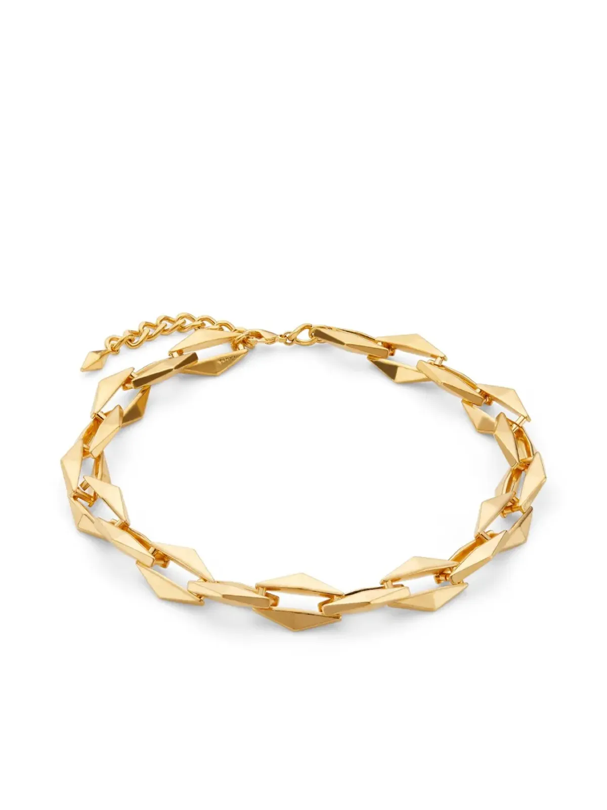 Jimmy Choo ダイヤモンドチェーンリンクネックレス - ゴールド - 画像5