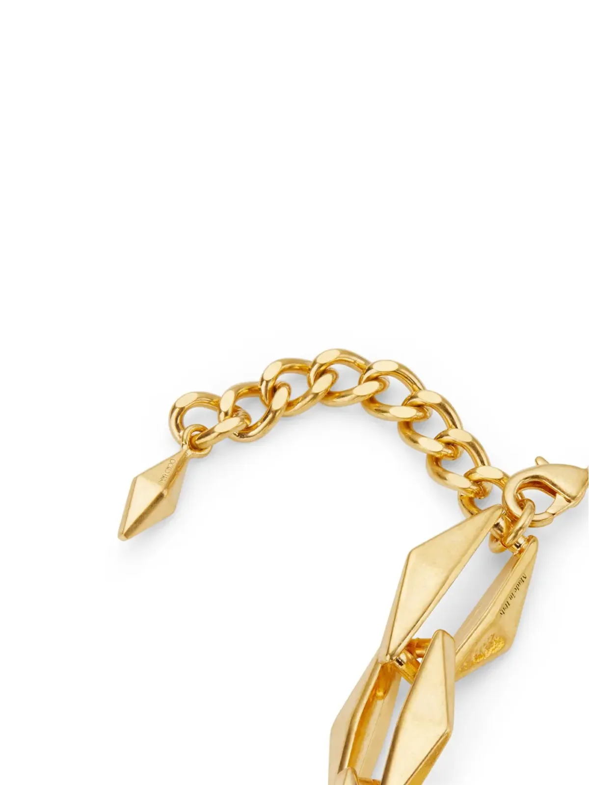 Jimmy Choo ダイヤモンドチェーンリンクネックレス - ゴールド - 画像4