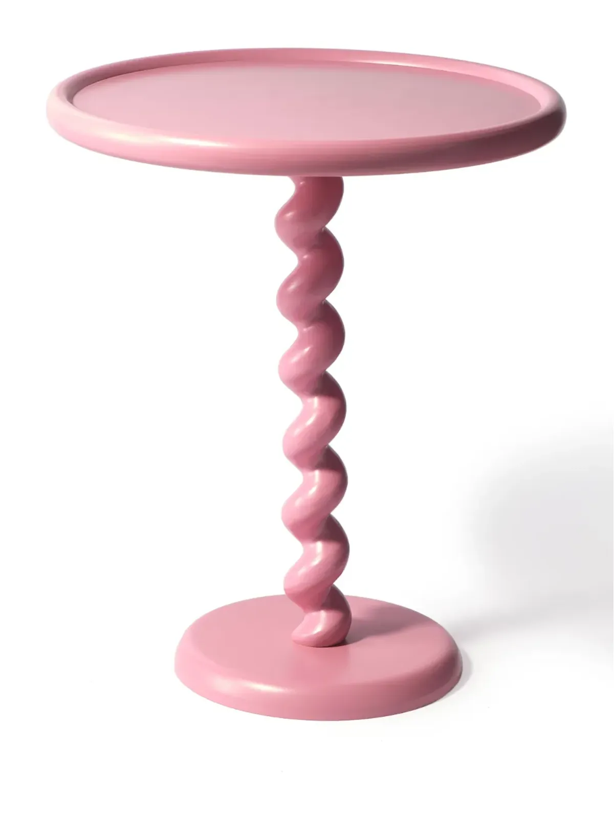 POLSPOTTEN Twister サイドテーブル ピンク - 画像1