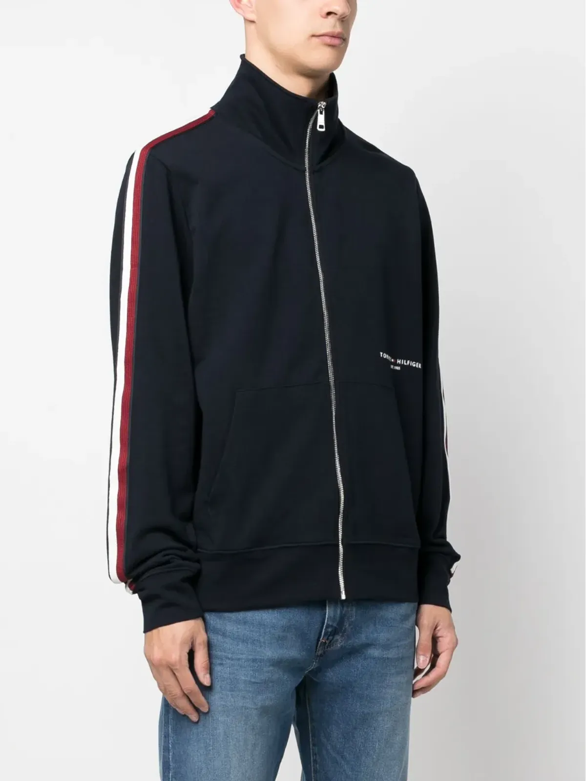 Tommy Hilfiger ロゴプリント コットン ボンバー ジャケット - 画像3