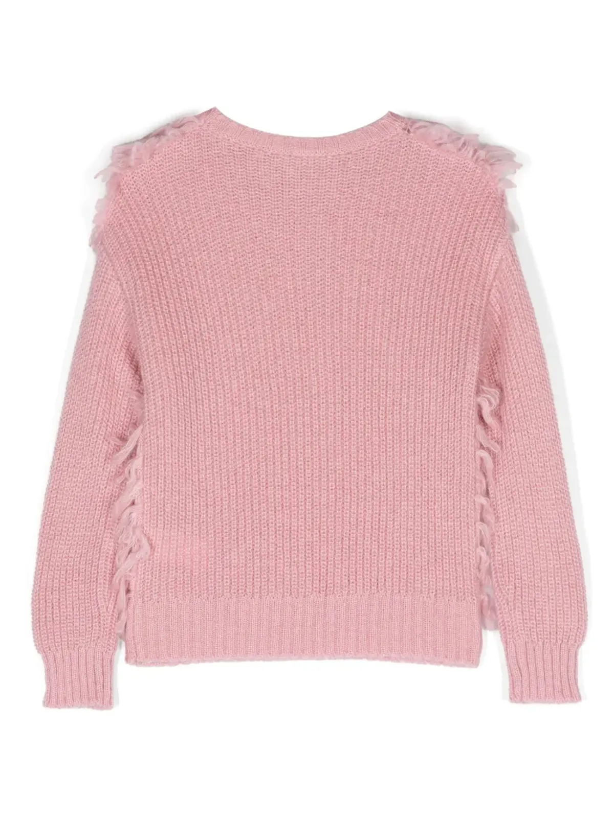 Nº21 Kids ruffled-panel knit jumper - Pink - 画像2