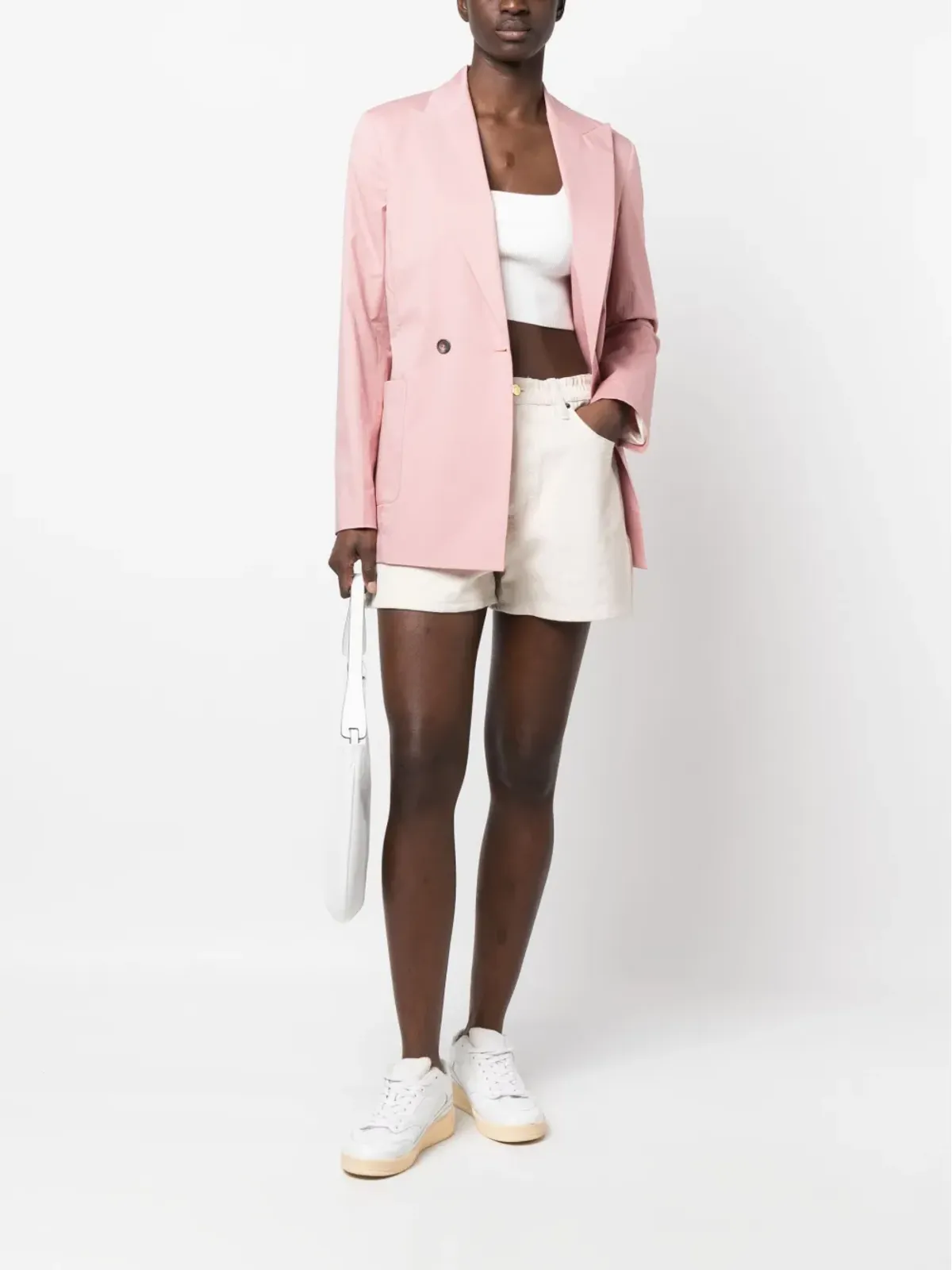 PS Paul Smith ダブルブレストブレザー ピンク - 画像2