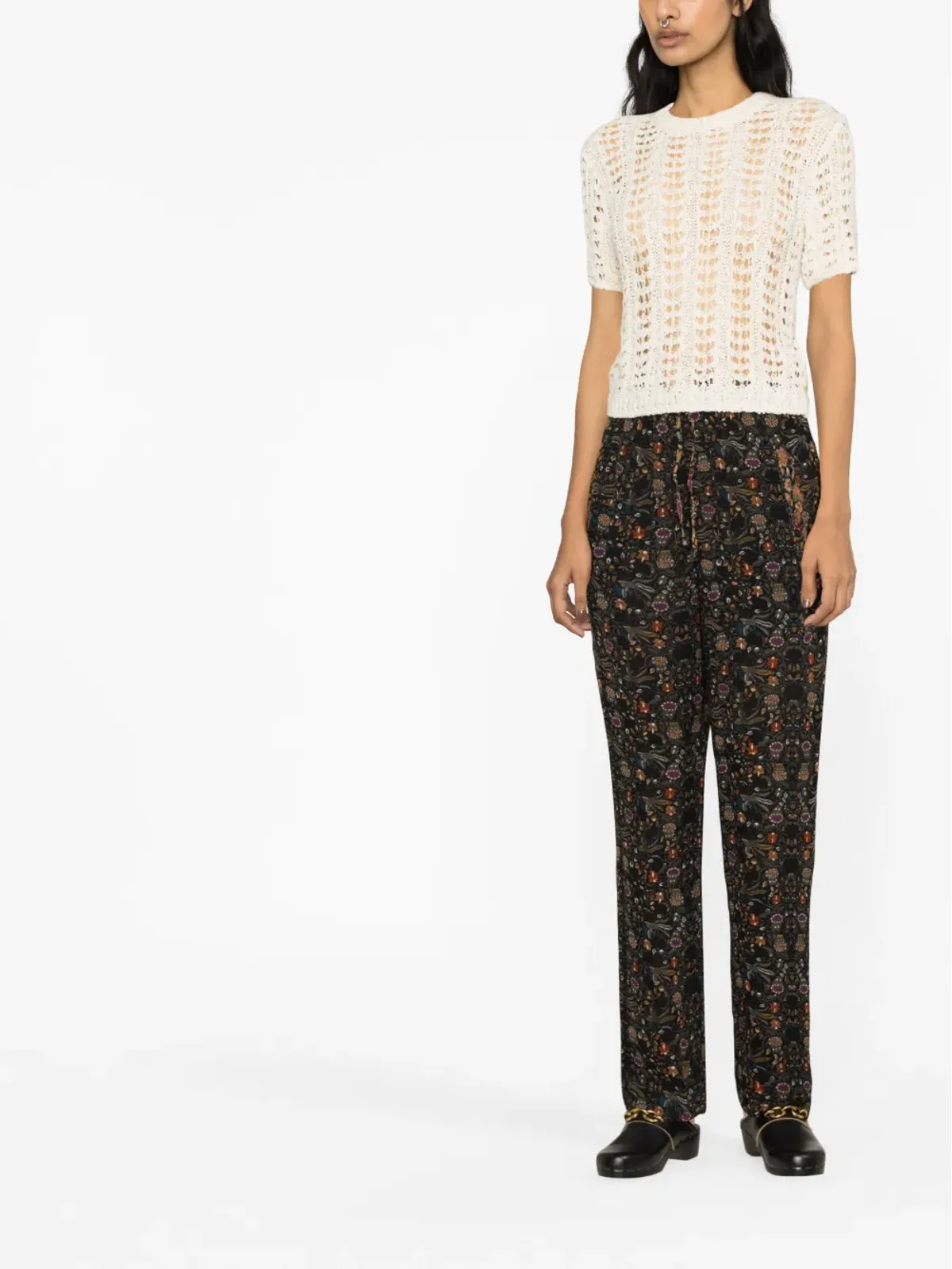 ISABEL MARANT オジオ 花柄プリント シルクパンツ - 画像2