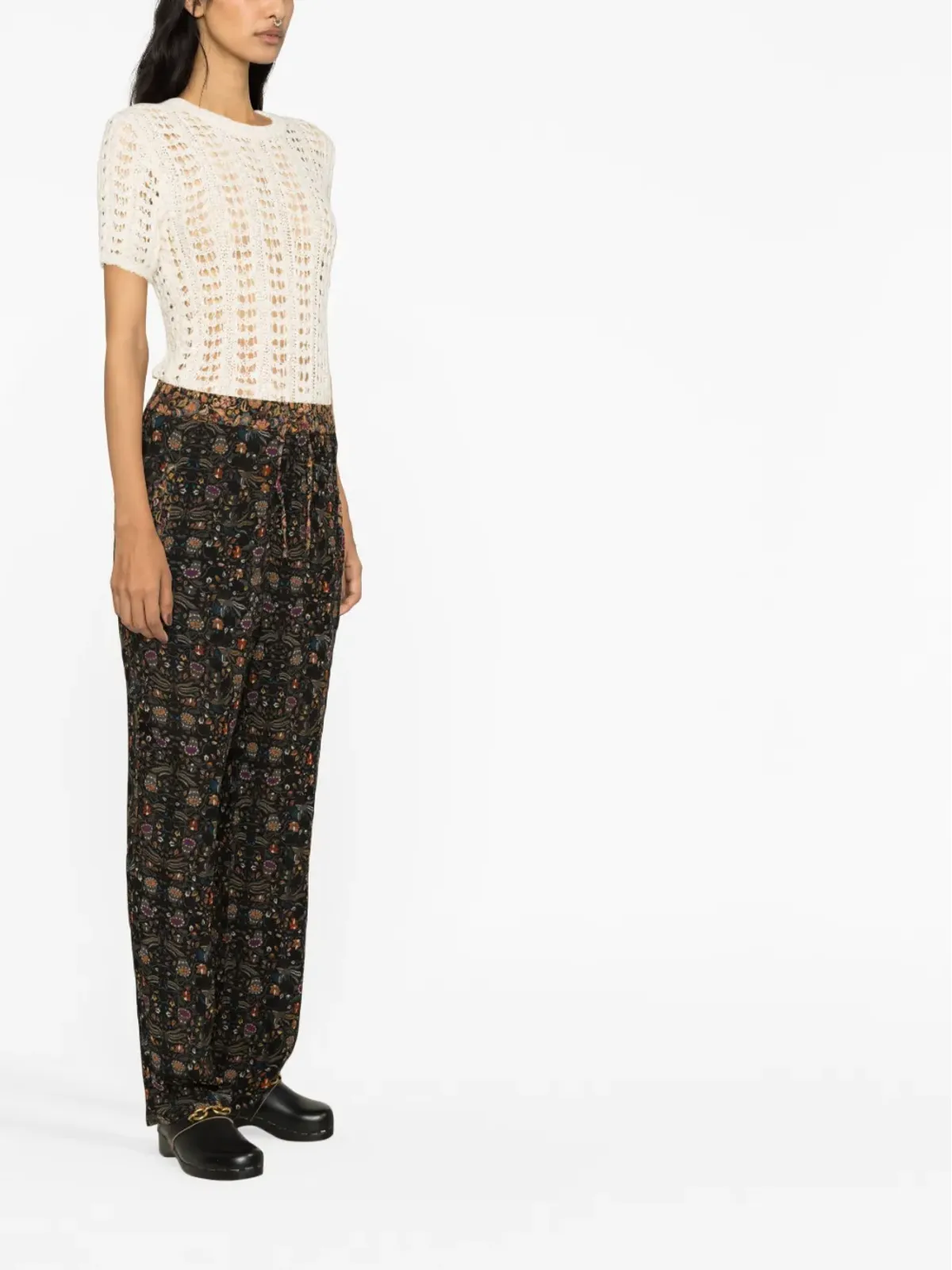 ISABEL MARANT オジオ 花柄プリント シルクパンツ - 画像4