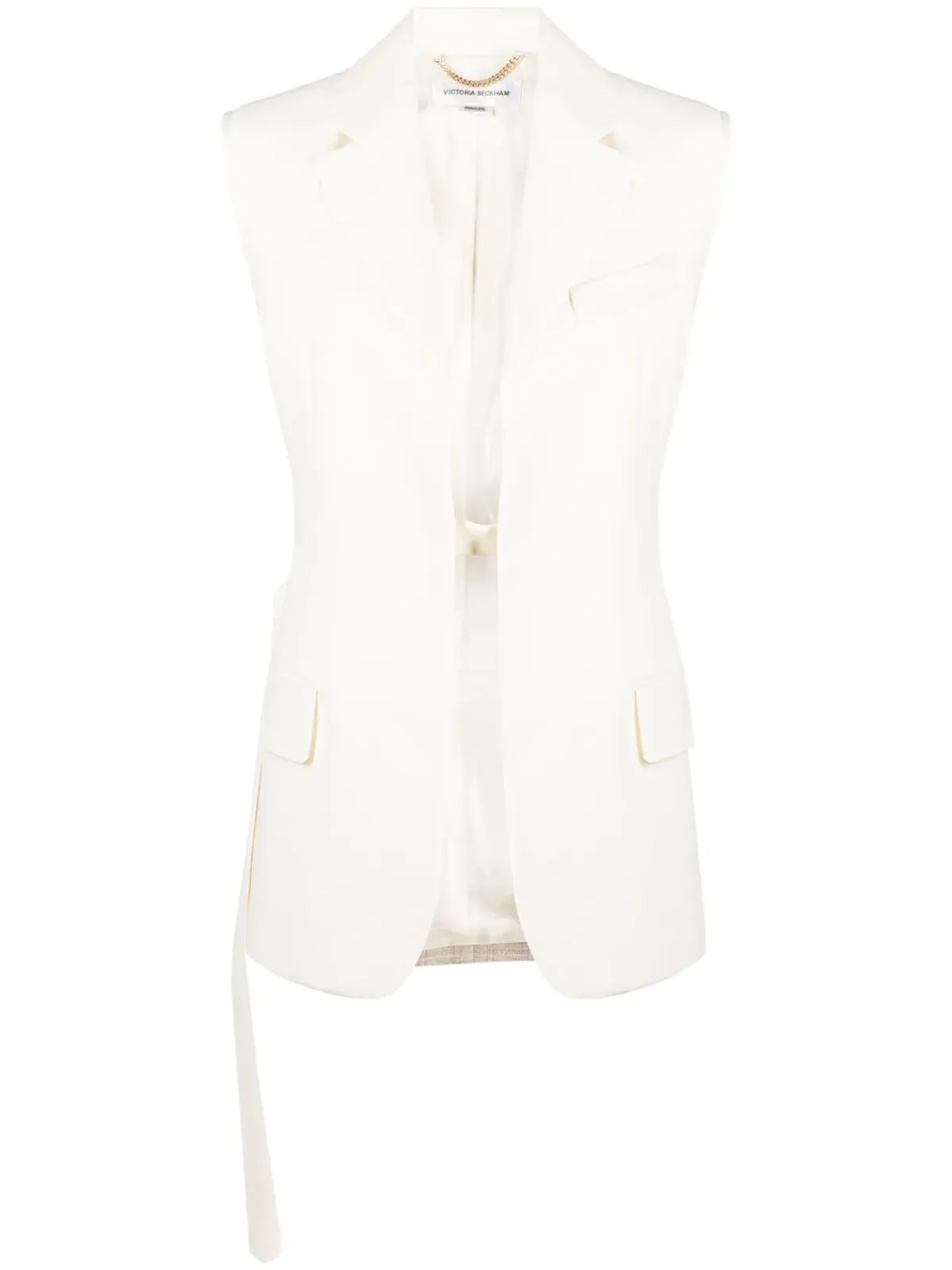 Victoria Beckham ツートーン ノースリーブ ジャケット - 画像1