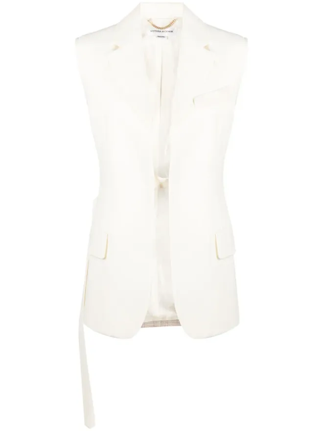 Victoria Beckham Victoria Beckham ツートーン ノースリーブ ジャケットの商品画像