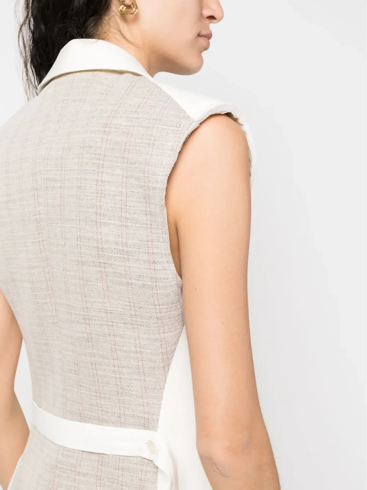 Victoria Beckham ツートーン ノースリーブ ジャケット - 画像5