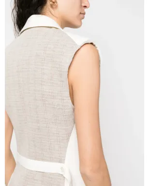 Victoria Beckham ツートーン ノースリーブ ジャケット - サムネイル5
