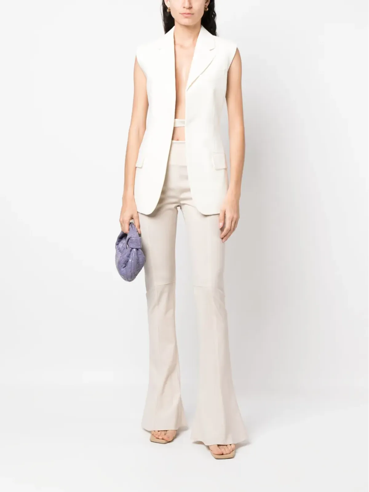 Victoria Beckham ツートーン ノースリーブ ジャケット - 画像2
