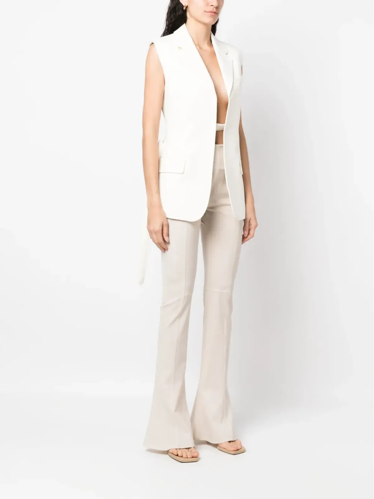 Victoria Beckham ツートーン ノースリーブ ジャケット - 画像3
