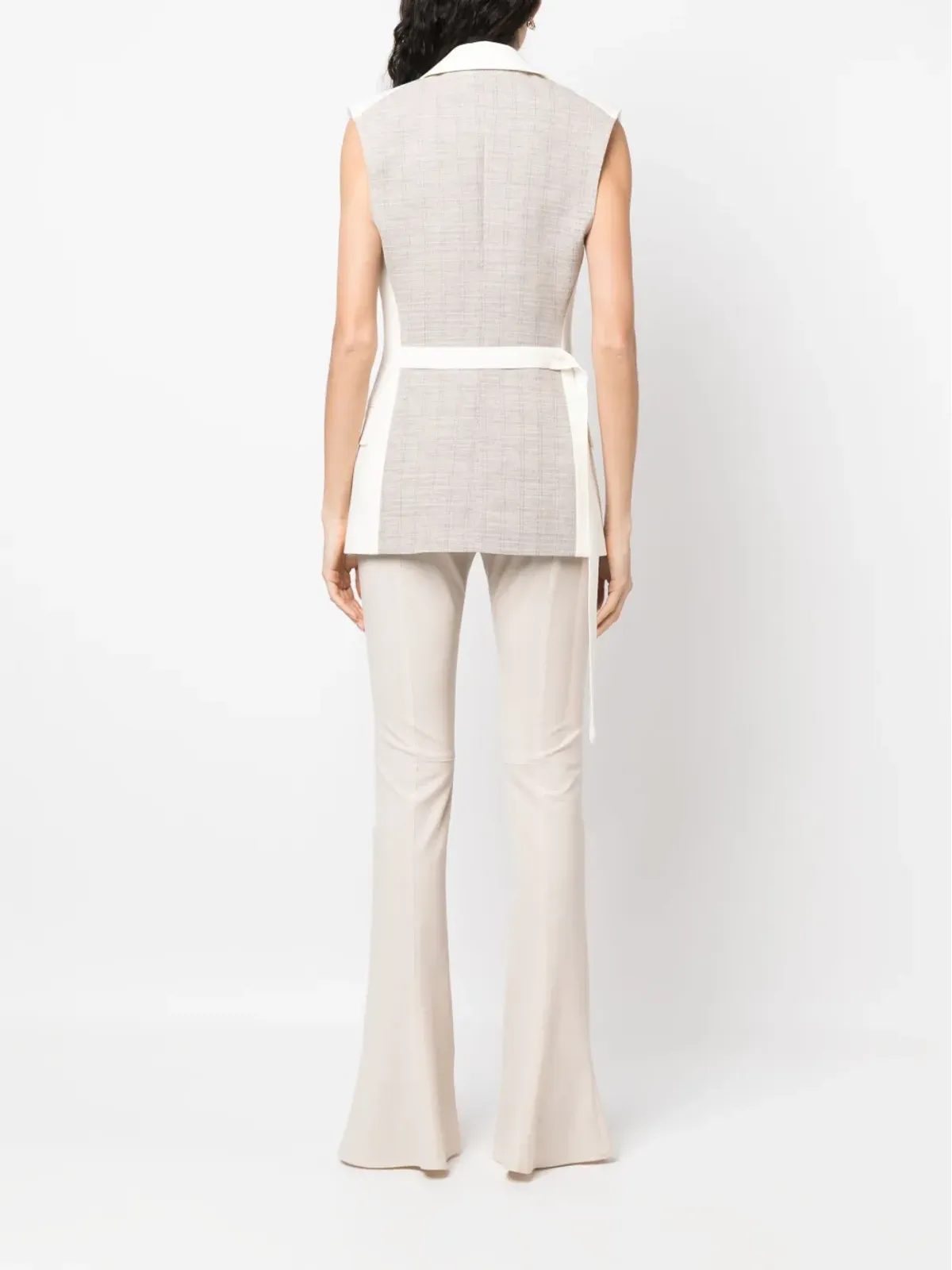 Victoria Beckham ツートーン ノースリーブ ジャケット - 画像4