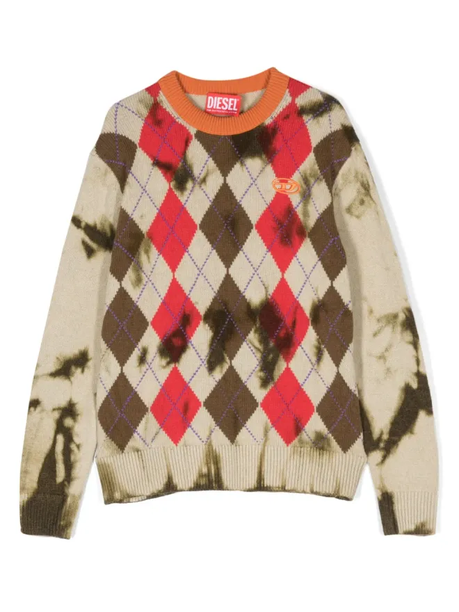 Diesel Kids Diesel Kids カイロ アーガイルニットジャンパーの商品画像