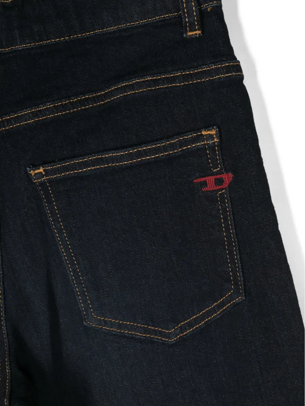 Diesel Kids 刺繍アルファベット入りミッドライズジーンズ - 画像3