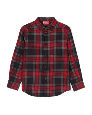 Diesel Kids Cumbe チェック柄シャツ - サムネイル1