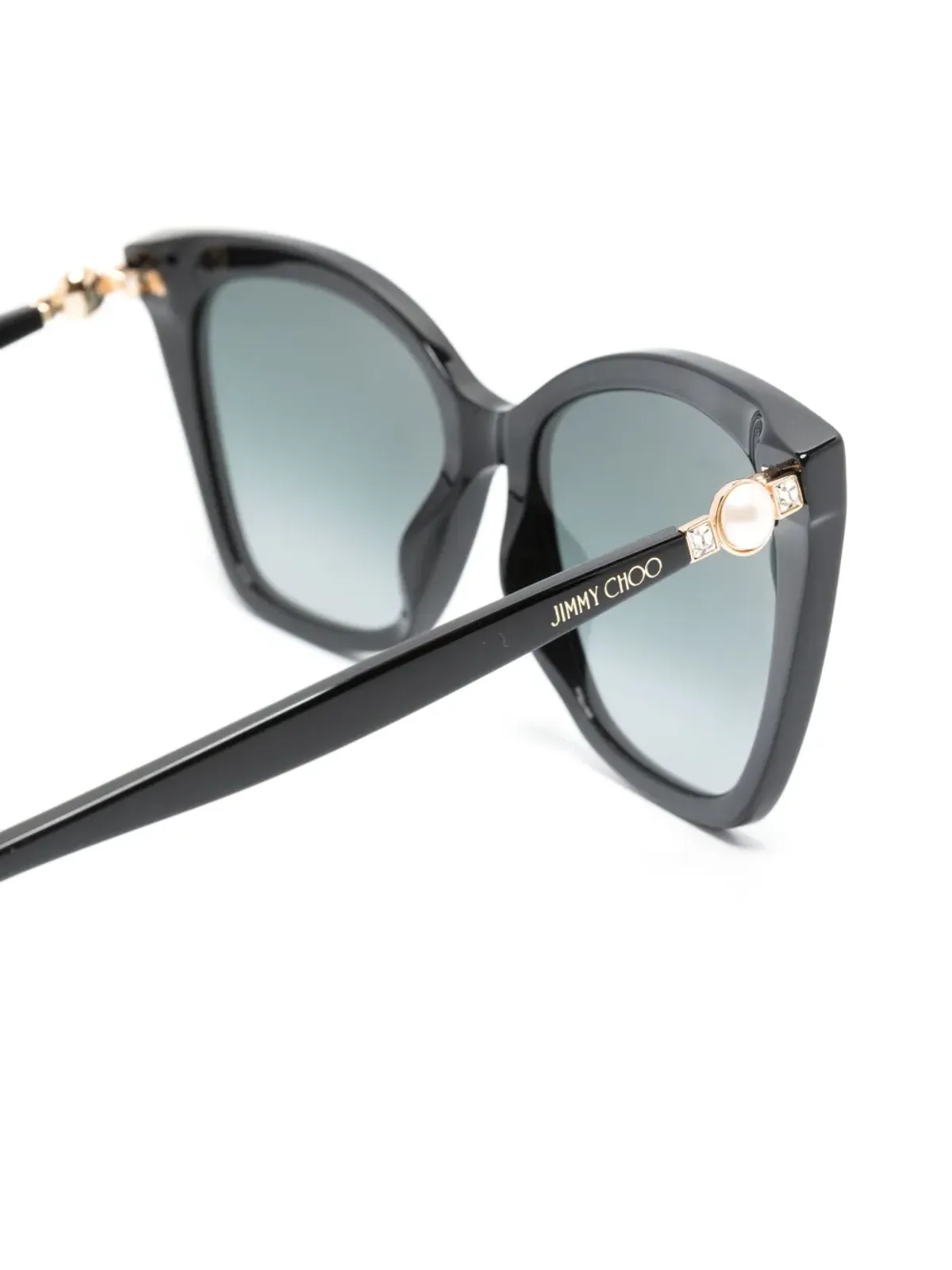 Jimmy Choo Eyewear Ruag キャットアイ サングラス ブラック - 画像3