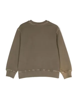 Diesel Kids ロゴ刺繍入りコットン スウェットシャツ - グリーン - サムネイル2