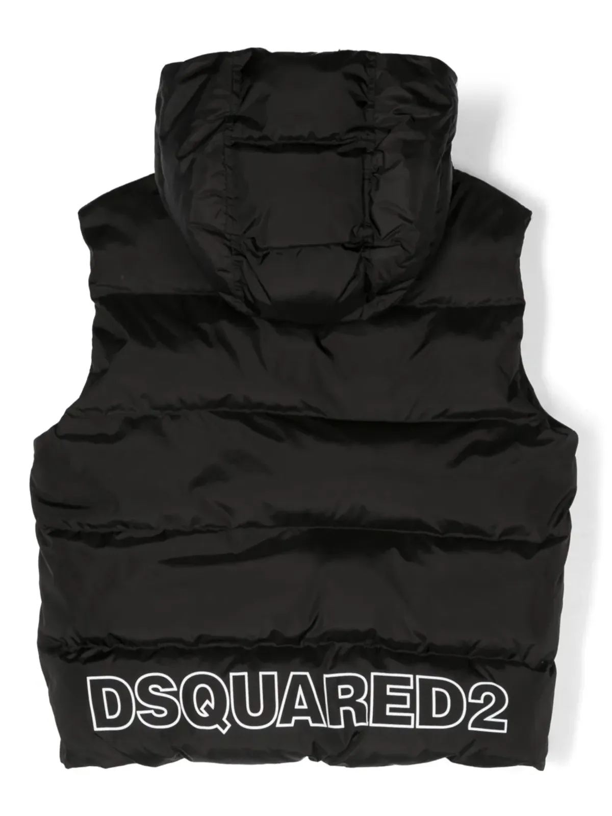 DSQUARED2 KIDS ロゴプリント フード付きジレ - 画像2